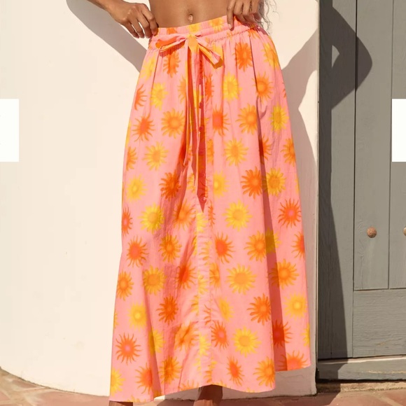 Anthropologie Dresses & Skirts - NWT Farm Rio x Anthropologie Sun Midi Skirt